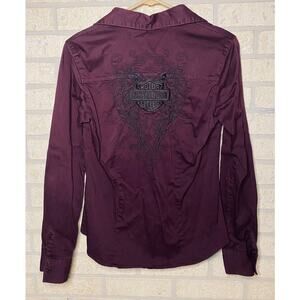 Harley Davidon button up shirt size small